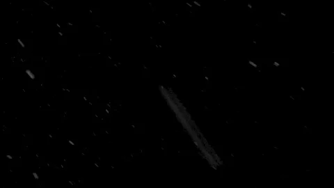 Heavy snowfall on a black background. not an alpha channel. isolated. Video stock 124211994