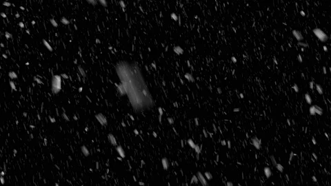 Heavy Snowfall on Black Background. Seamless Loop-able animation. Stock Footage 229986069