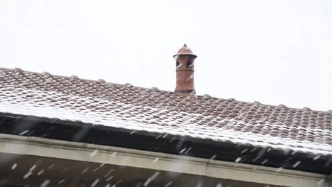 Heavy snowfall Stock Footage 86799815