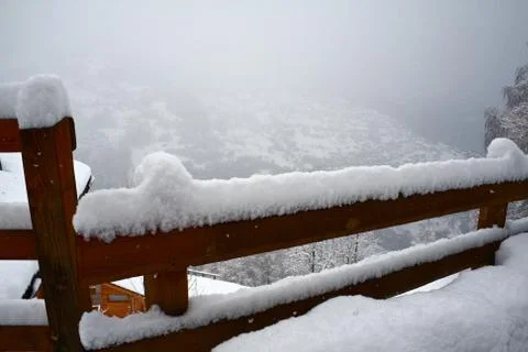 Heavy snowfall Stock Photos