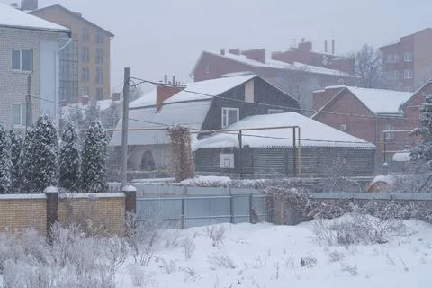 Heavy snowfall. Stock Photos