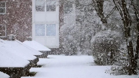 Heavy Snowfall in Slow Motion 스톡 동영상 84884311