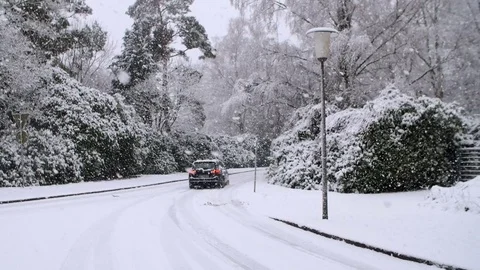 Heavy Snowfall in Slow Motion Vidéo 84895538