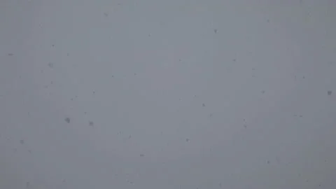 Heavy snowfall, snowflakes in different shapes and forms. Many white cold flake  Stock Footage 146047469