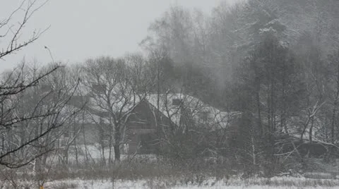 Heavy snowfall (storm). 스톡 동영상 21434858