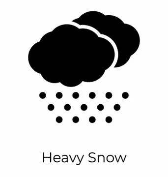 Heavy Snowfall Weather Stock Illustration