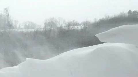 Heavy snowstorm Stock Footage 333509
