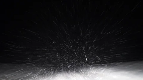 Heavy Snowstorm Snow falling Large and Small Snowflakes Winter Storm Blizzard Video stock 126951653