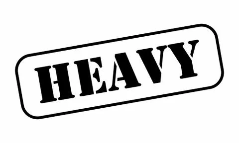 Heavy stamp illustration Stock Illustration