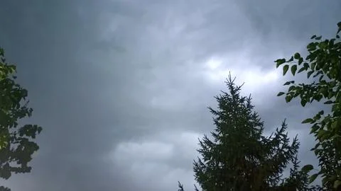 Heavy storm background, storm in dark sky, storm with wind Stock Photos