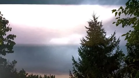 Heavy storm background, storm in dark sky, storm with wind Stock Photos