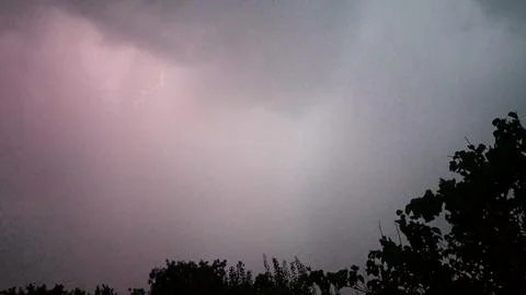 Heavy storm background, storm in dark sky, storm with wind Stock Photos