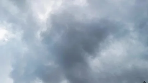 Heavy Storm Clouds Before Rain Stock Footage 340238745