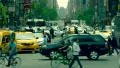 Heavy street traffic busy rush hour Manhattan commuting cars pedestrians NYC day 4k or 4k+ Resolution