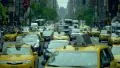 Heavy street traffic busy rush hour cars taxi Manhattan New York City NYC day 4k or 4k+ Resolution