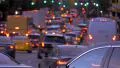 Heavy street traffic rush hour blurred cars jam pedestrians New York City NYC 4k or 4k+ Resolution