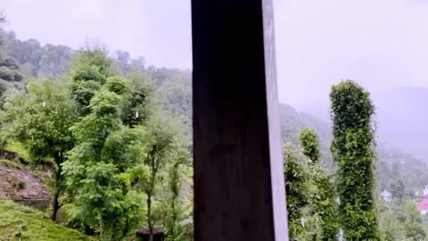 Heavy Summer Rainfall Over Scenic Landscape Видео 339779137
