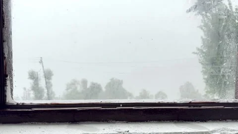 Heavy Summer Rainfall Over Scenic Landscape 動画素材 339779673