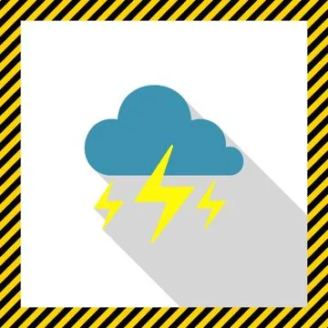 Heavy thunderstorm 스톡 일러스트