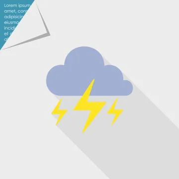 Heavy thunderstorm 스톡 일러스트