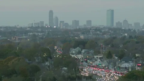 Heavy Traffic after Work Stock Footage 82705398