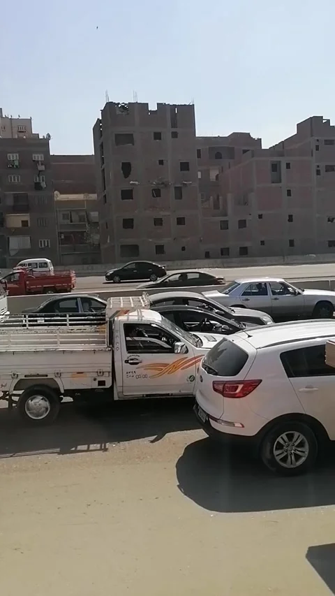 Heavy Traffic in Cairo Video Video stock 248003459