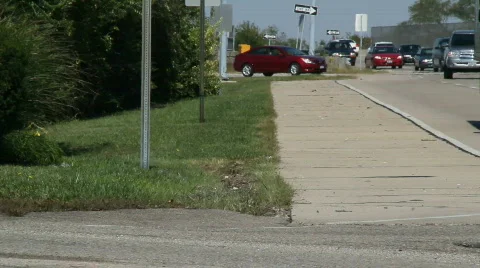 Heavy Traffic Flow Stock Footage 861277