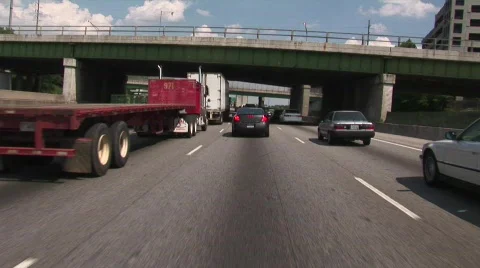 In Heavy traffic Stock Footage 862839