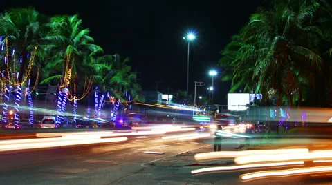 Heavy traffic at intersection timelapse 4k (4096x2304) Stock Footage 54050952