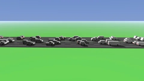 Heavy traffic looping Stock Footage 127202096