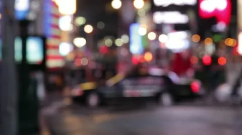 Heavy traffic in Time Square New York City HD737 Stock Footage 11148423