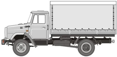Heavy Truck Stock Illustration