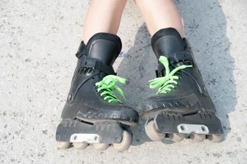 Heavy used roller skates (4) Stock Photos