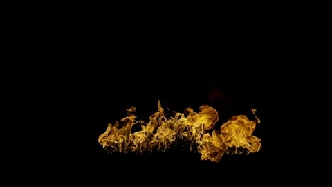 Heavy Volume Burning Surface VFX Overlay against black Stock Footage 326369688
