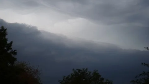Heavy weather dark clouds full of rain water before the storm Stock Footage 113479610