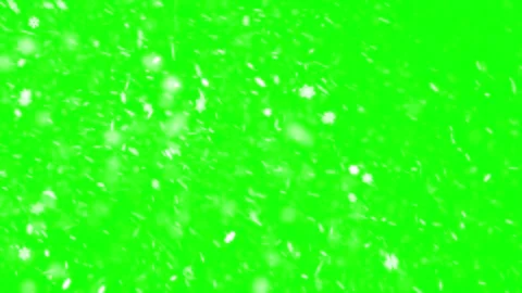 Heavy white snow falling fast against green screen background Vídeos de archivo 331766015