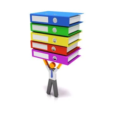 Heavy workload Illustrazione stock