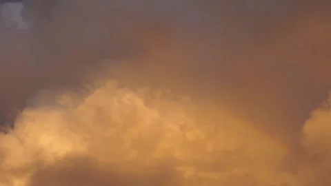 Heavy yellow storm clouds Stock Footage 201318829