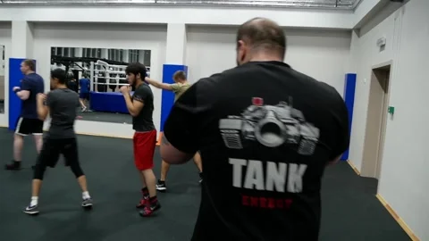 Heavyweight boxer in training. Stock Footage 166730648