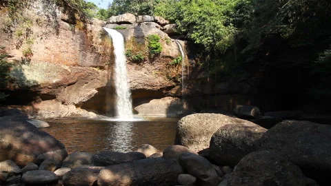 Heaw Suwat waterfall Stock Footage 284975050