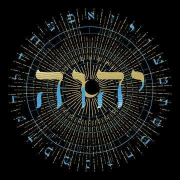 Hebrew alphabet Stock Illustration