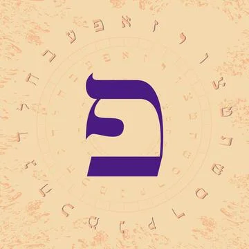 Hebrew alphabet Stock Illustration