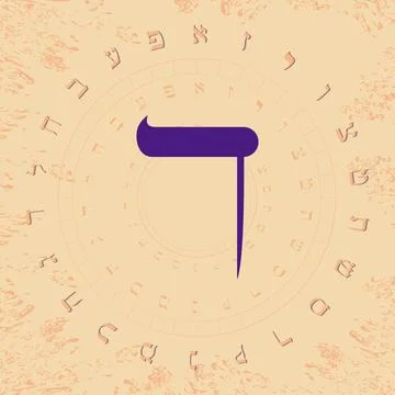 Hebrew alphabet Stock Illustration
