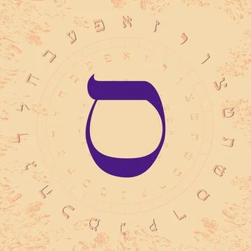 Hebrew alphabet Stock Illustration