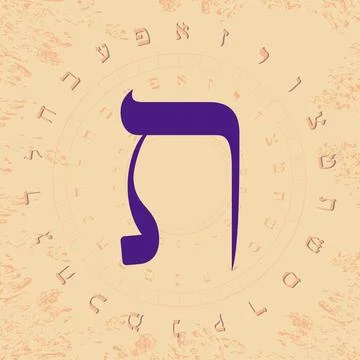 Hebrew alphabet Stock Illustration