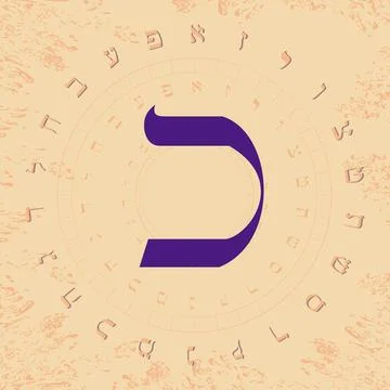 Hebrew alphabet Stock Illustration