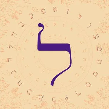 Hebrew alphabet Stock Illustration