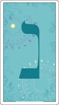 Hebrew alphabet Stock Illustration