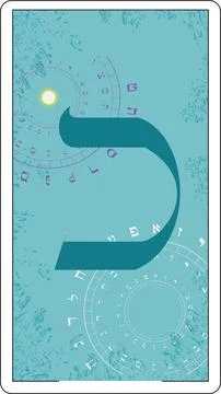 Hebrew alphabet Illustrazione stock