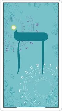 Hebrew alphabet Illustrazione stock